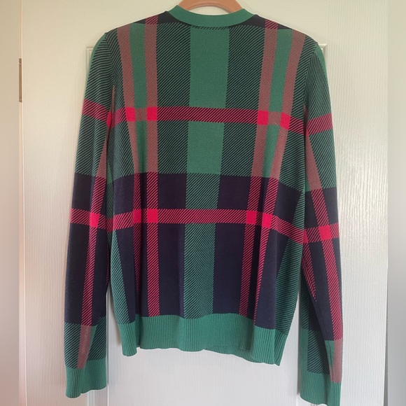 NWT Studio Park x Alberti Popja Women’s Festive Plaid Cardigan medium - Picture 4 of 4